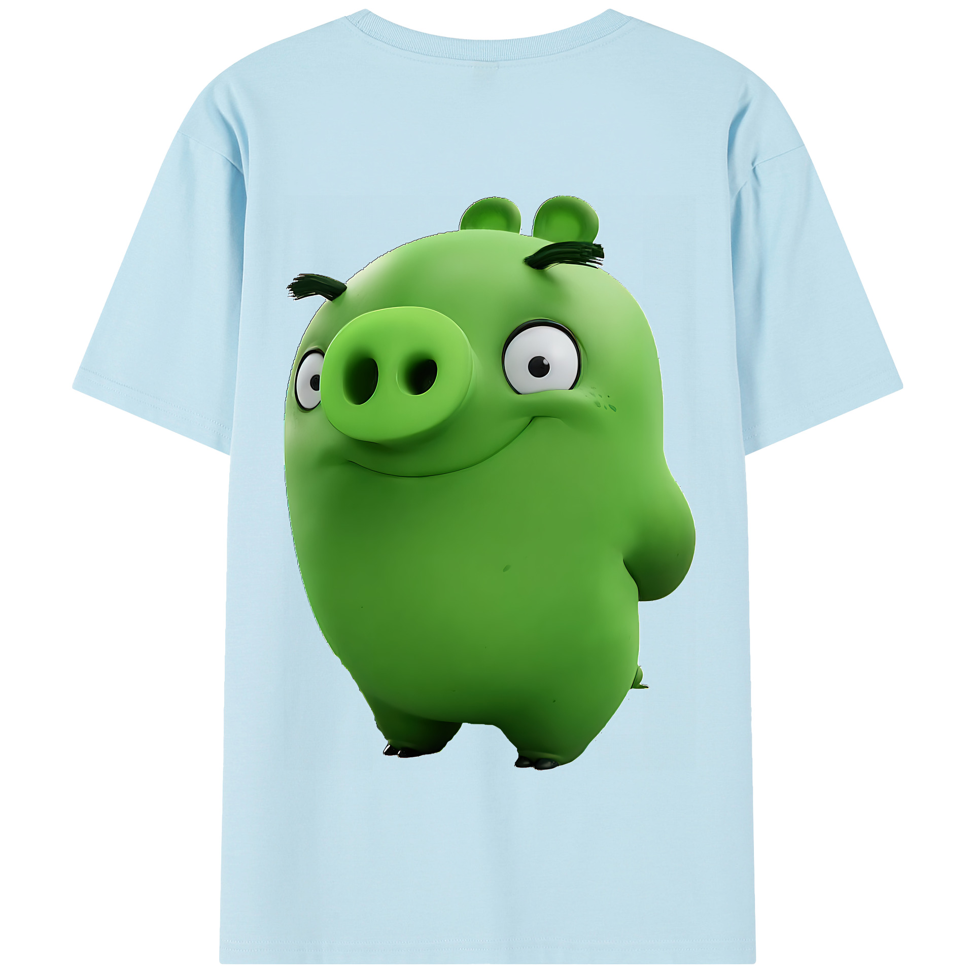 （画像用） Angry Birds アングリーバード 綿100％半袖Tシャツ（背面プリント）